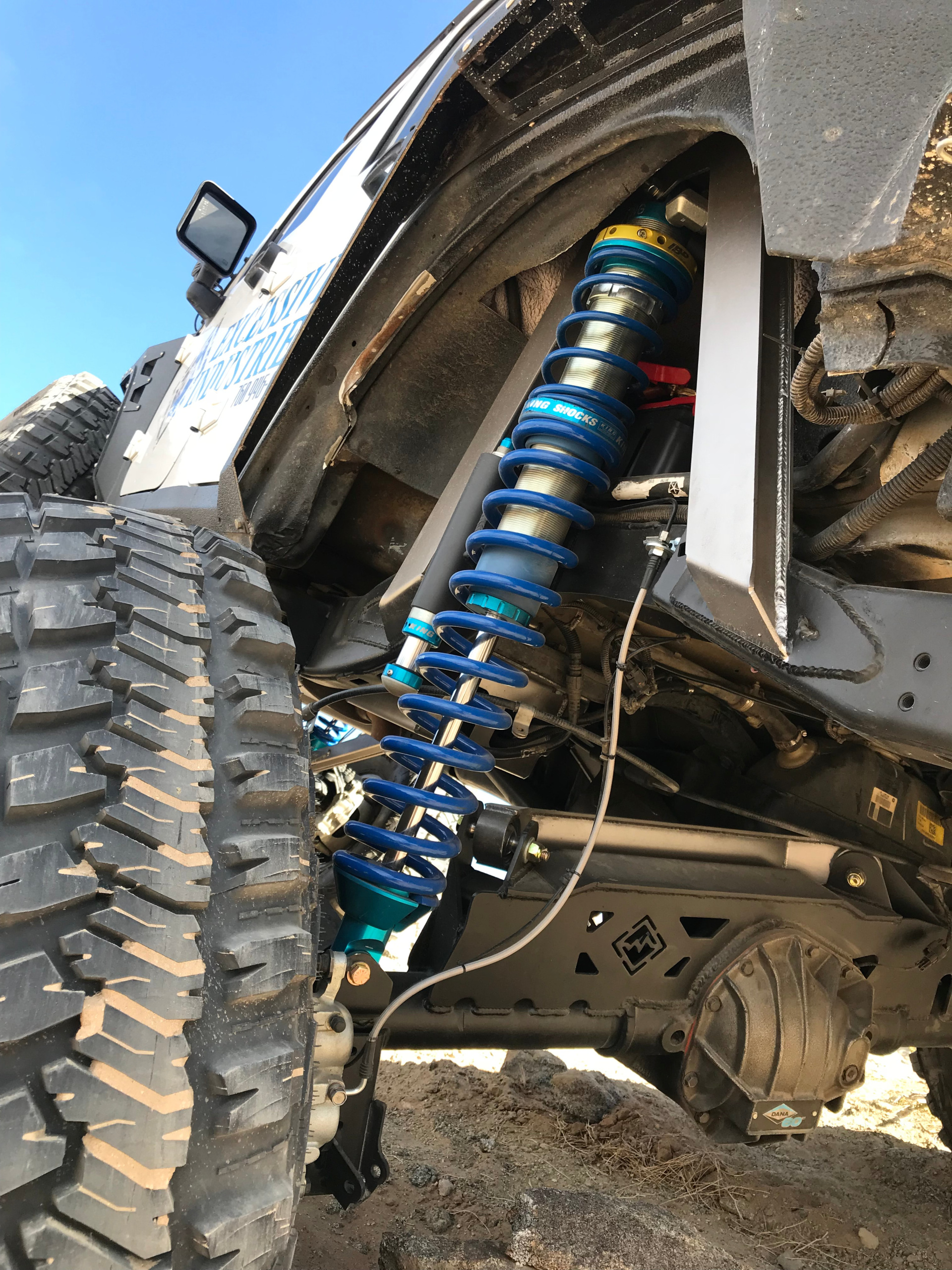 Jeep jku rear coilover shock tower kit